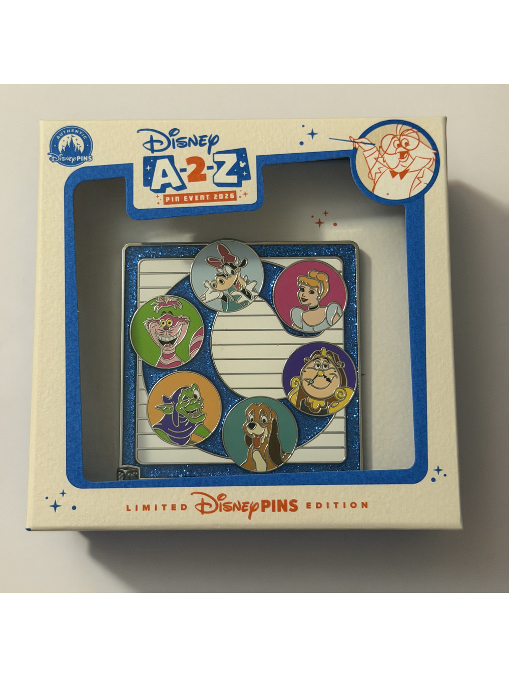 Disney Parks 2026 A-2-Z Pin Event C Letter Block Mini Jumbo Cinderella LE 600
